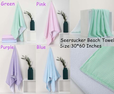 Seersucker beach towel
