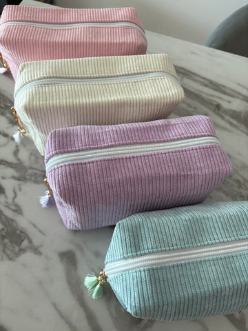 Corduroy Cosmetic Bags