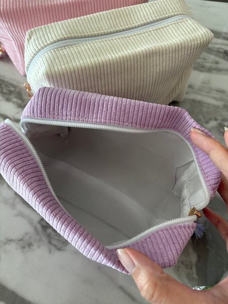 Corduroy Cosmetic Bags