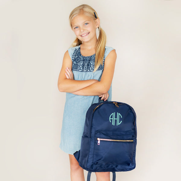 Monogrammed Nylon Backpack