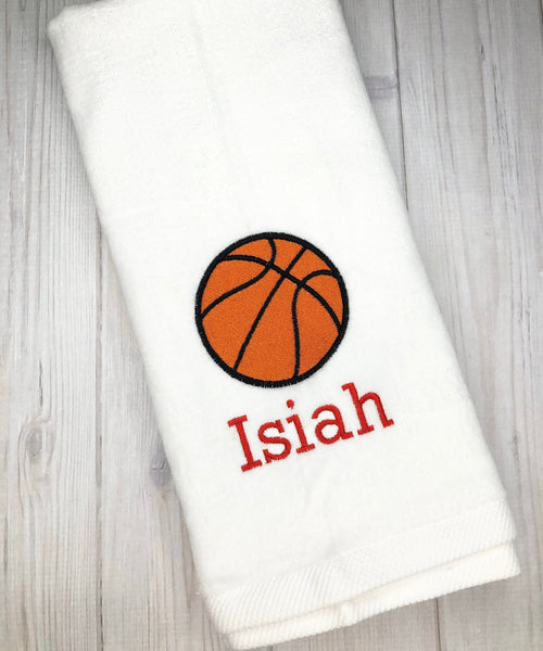 Personalized Basketball Towel, Personalized embroidered Sports Towel, Basketball Gifts