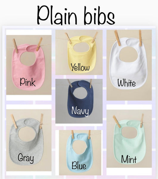 Monogrammed Baby Bib, Personalized Baby Bib, Baby Shower Gift, Personalized Baby Girl Bib, Baby Girl Gift