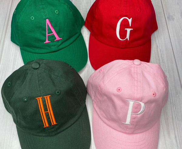 Monogrammed Kids Baseball Hat, Personalized Youth Baseball Hat, Baby Baseball Cap, Toddler Hats, Personalized Back Arch Baseball hat