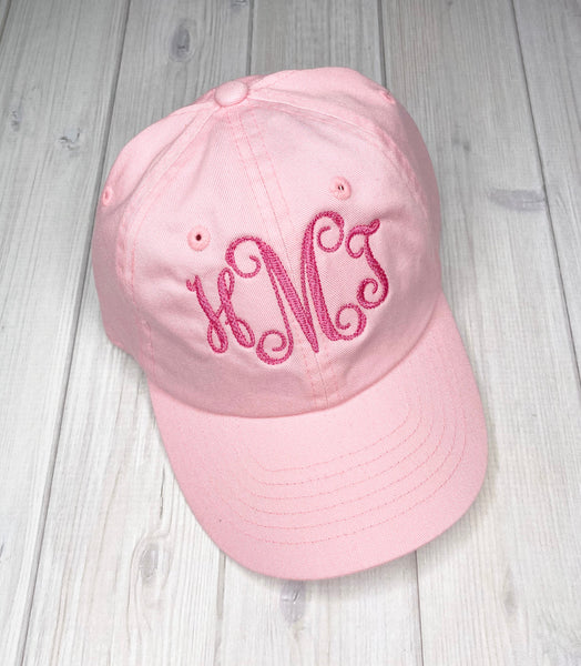 Monogrammed Kids Hat, Personalized Youth Baseball Hat, Kids Baseball Cap, Toddler Baseball Hats