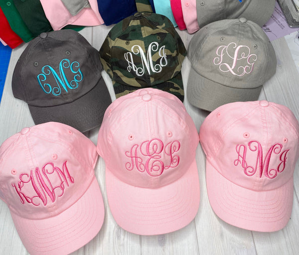 Monogrammed Kids Hat, Personalized Youth Baseball Hat, Kids Baseball Cap, Toddler Baseball Hats