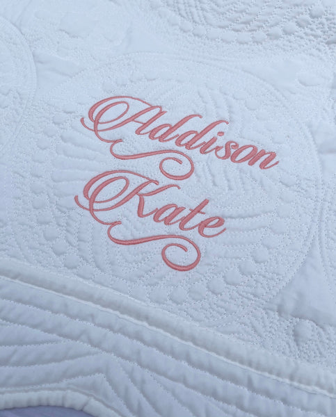 Personalized Baby Quilt Blanket, Monogrammed Baby Quilt Blanket, Personalized Baby Shower Gift, Baby Crib Blanket