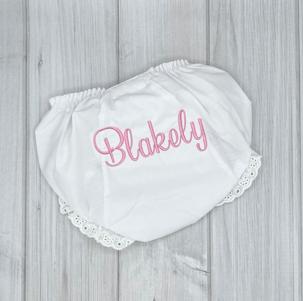 Personalized Baby Bloomers, Personalized Diaper Cover, Monogrammed Baby Bloomers, Baby Shower Gift, Monogrammed Diaper Cover