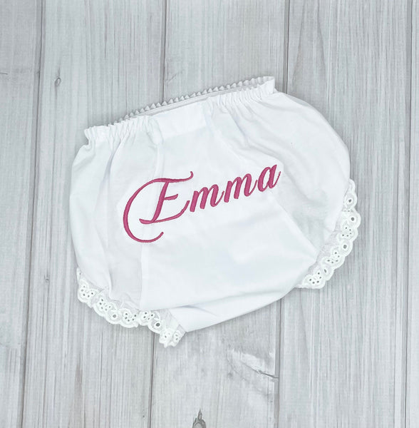 Personalized Baby Bloomers, Personalized Diaper Cover, Monogrammed Baby Bloomers, Baby Shower Gift, Monogrammed Diaper Cover