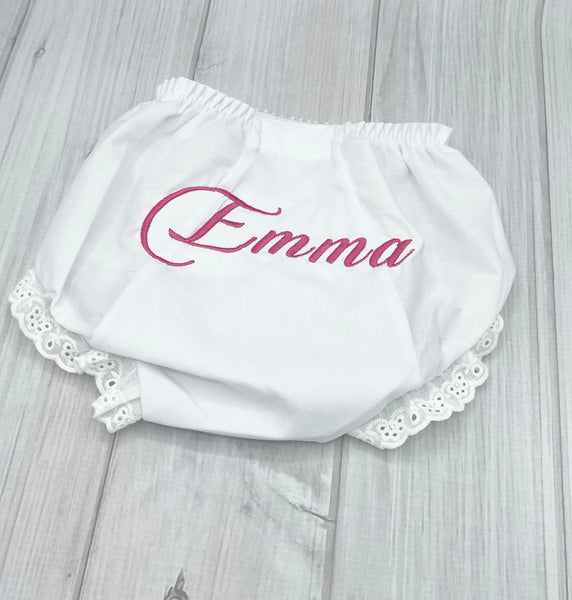 Personalized Baby Bloomers, Personalized Diaper Cover, Monogrammed Baby Bloomers, Baby Shower Gift, Monogrammed Diaper Cover