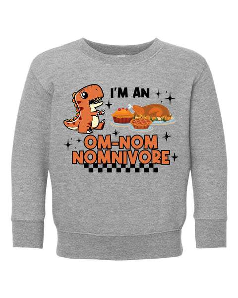 Dino Thanksgiving Sweatshirt For Kids