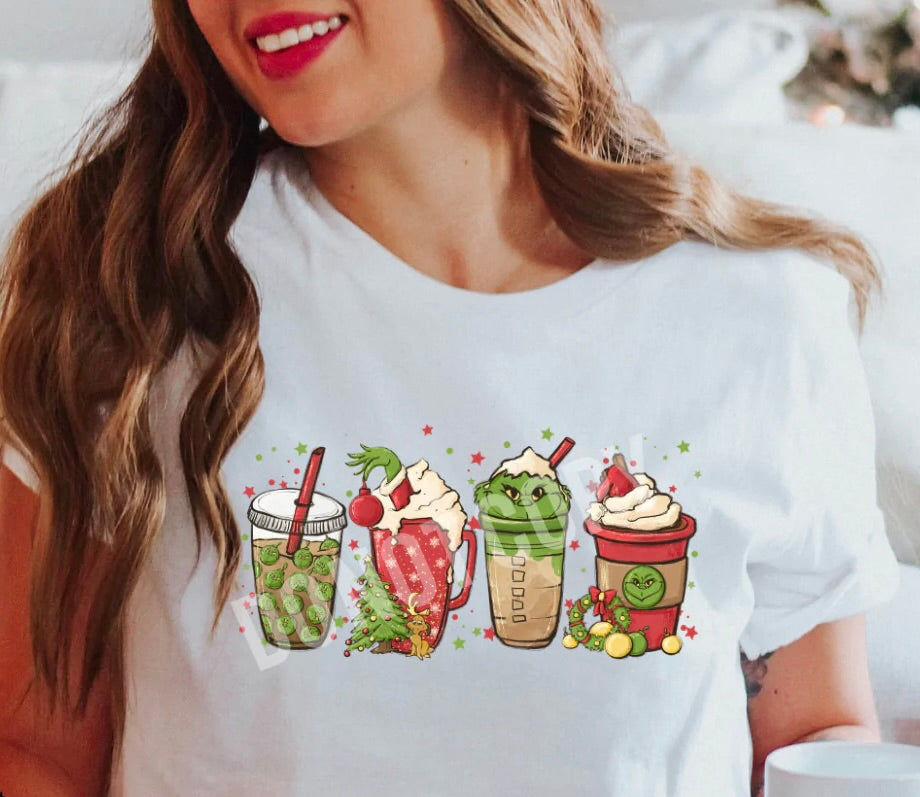 Greenmas Coffee Latte Christmas Shirt