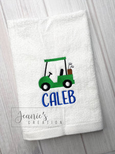 Personalized Golf Cart Towel