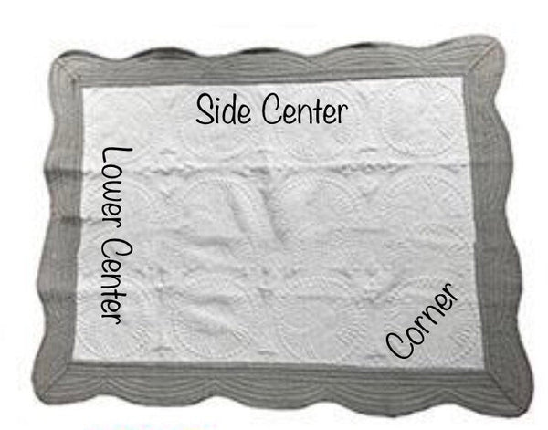 Personalized Birth Stat Blanket with Dino