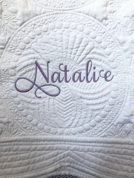 Personalized Baby Quilt Blanket, Monogrammed Baby Quilt Blanket, Personalized Baby Shower Gift, Baby Crib Blanket