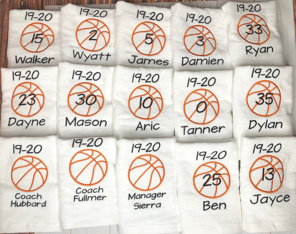 Personalized Basketball Towel