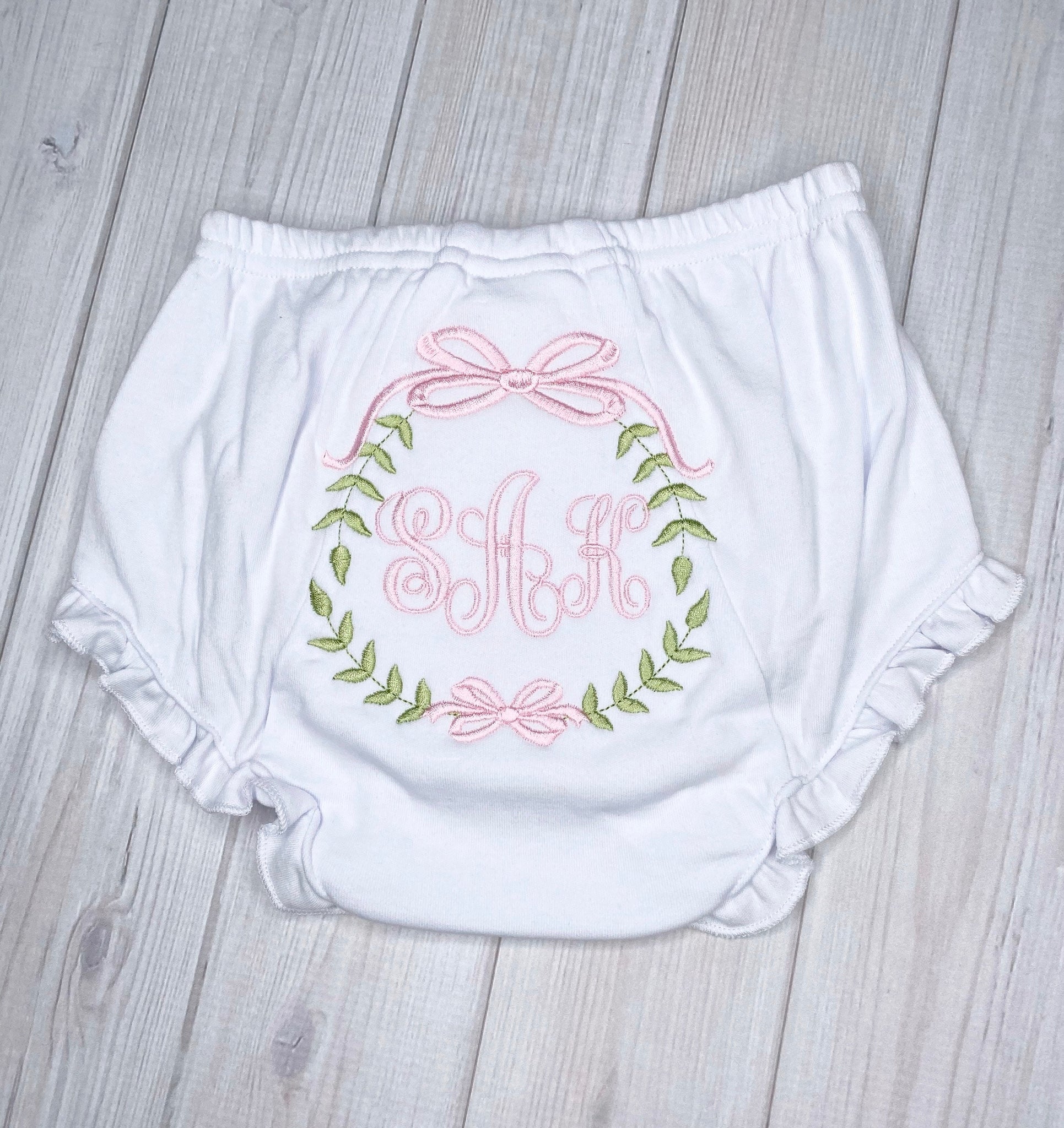 Monogram Baby Bloomers, Monogrammed Diaper Cover, Personalized Baby Bloomers, Baby Shower Gift