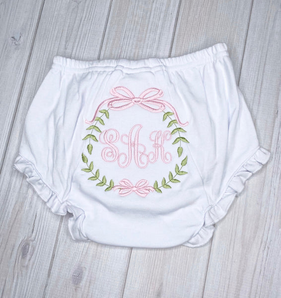 Monogram Baby Bloomers, Monogrammed Diaper Cover, Personalized Baby Bloomers, Baby Shower Gift