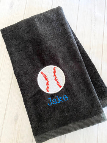 Personalized Baseball Towel