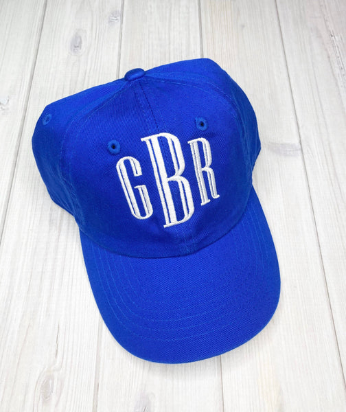 Monogrammed Kids Baseball Hat