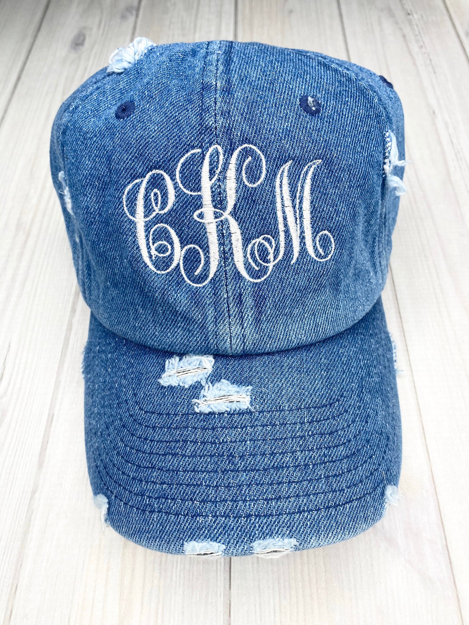 Monogrammed Adult Vintage Baseball Hat