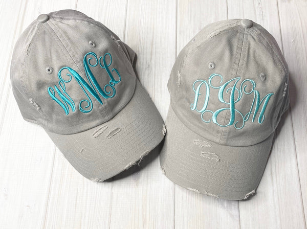 Monogrammed Adult Vintage Baseball Hat