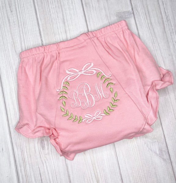 Monogram Baby Bloomers, Monogrammed Diaper Cover, Personalized Baby Bloomers, Baby Shower Gift