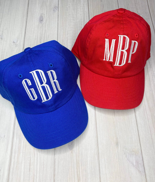 Monogrammed Kids Baseball Hat