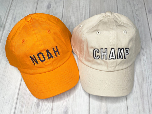 Monogrammed Kids Baseball Hat, Personalized Youth Baseball Hat, Baby Baseball Cap, Toddler Hats