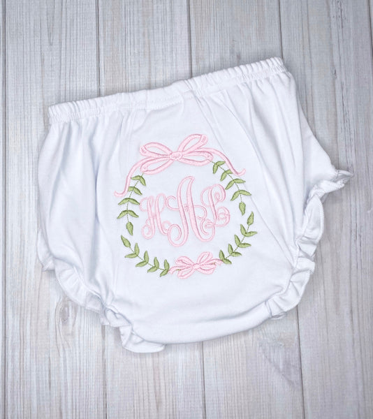 Monogram Baby Bloomers, Monogrammed Diaper Cover, Personalized Baby Bloomers, Baby Shower Gift