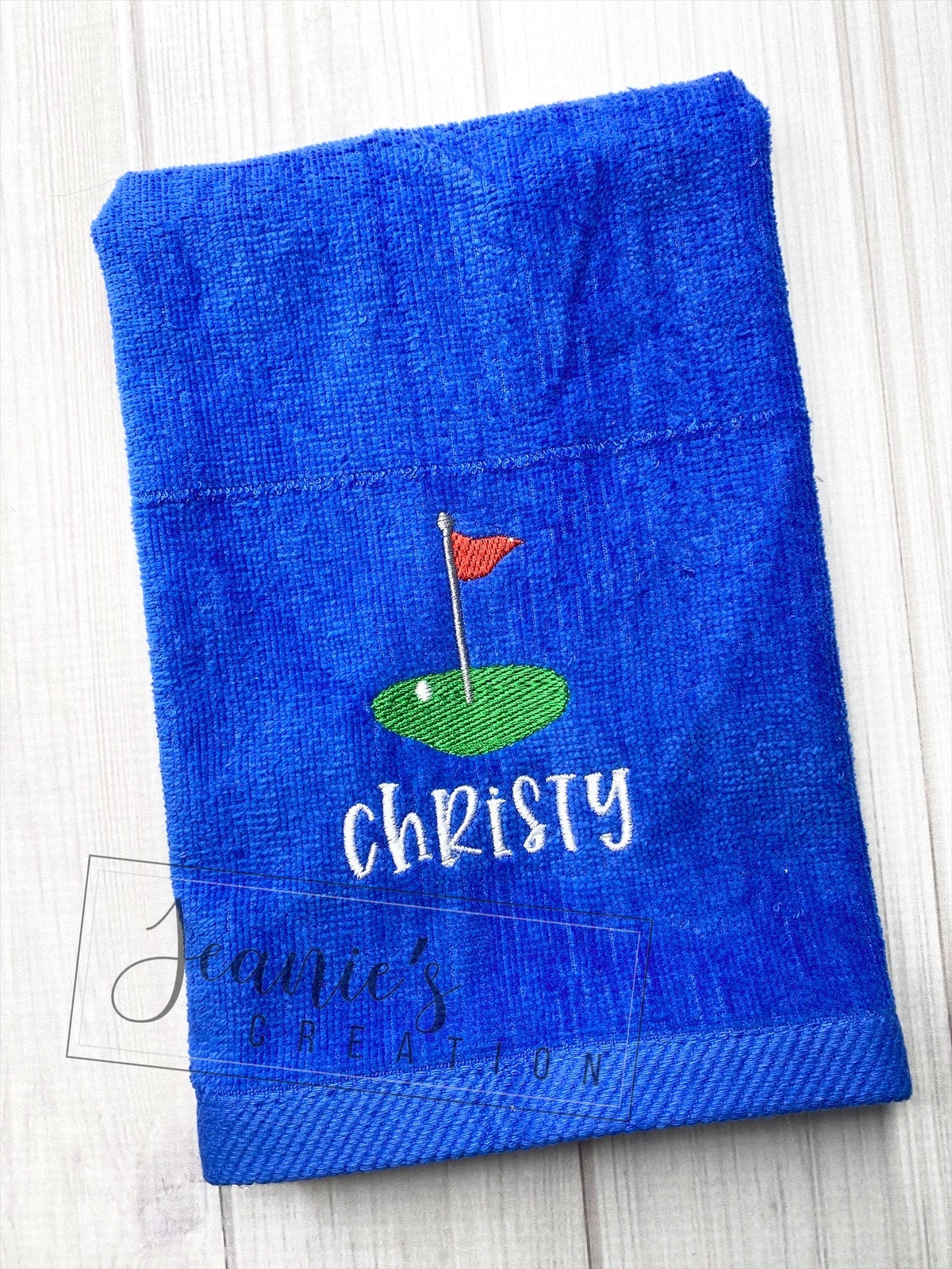 Personalized Golf Green Towel