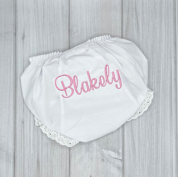 Monogrammed Baby Bloomers, Personalized Diaper Cover, Personalized Baby Bloomers, Baby Shower Gift, Monogrammed Diaper Cover