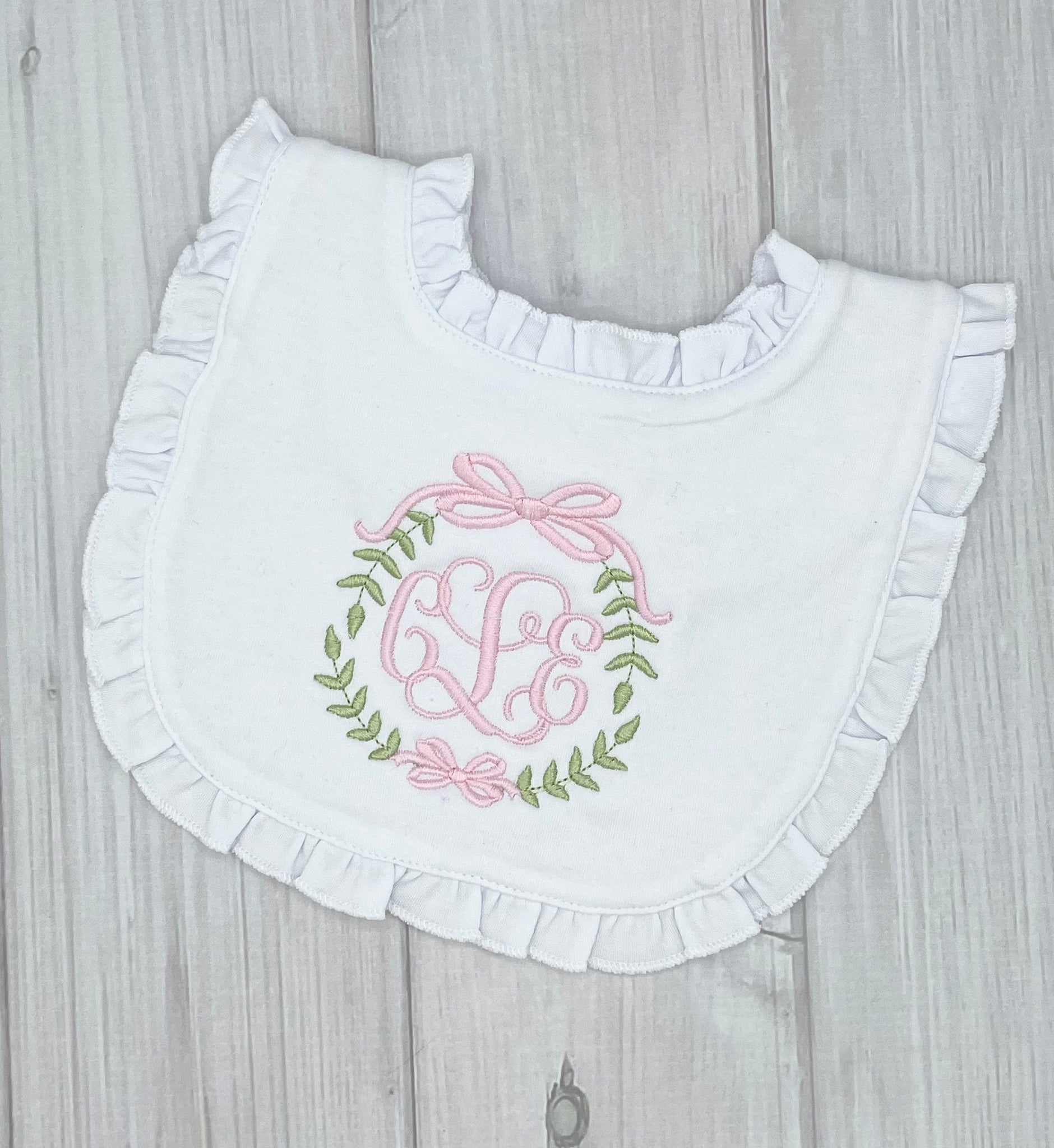 Monogrammed Baby Bib, Personalized Baby Bib, Baby Shower Gift, Personalized Baby Girl Bib, Baby Girl Gift