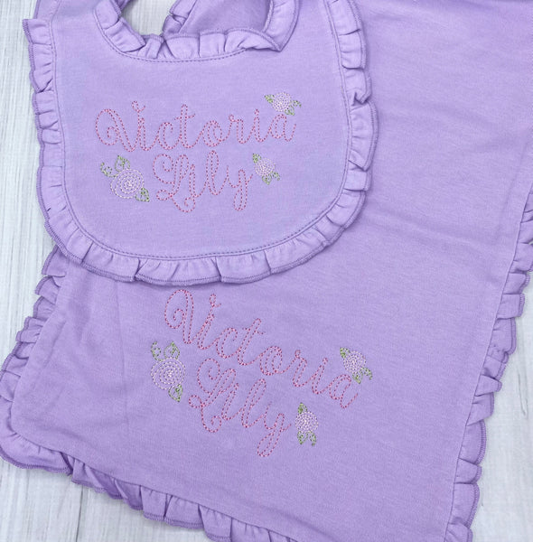 Monogrammed Baby Bib, Personalized Baby Bib, Baby Shower Gift, Personalized Baby GIrl Bib, Personalized burp cloth, custom baby gift