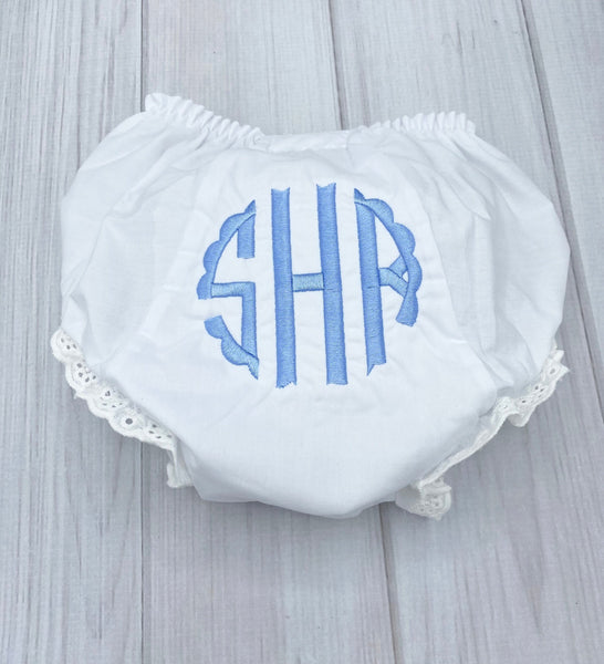 Monogrammed Baby Bloomers - Main Image